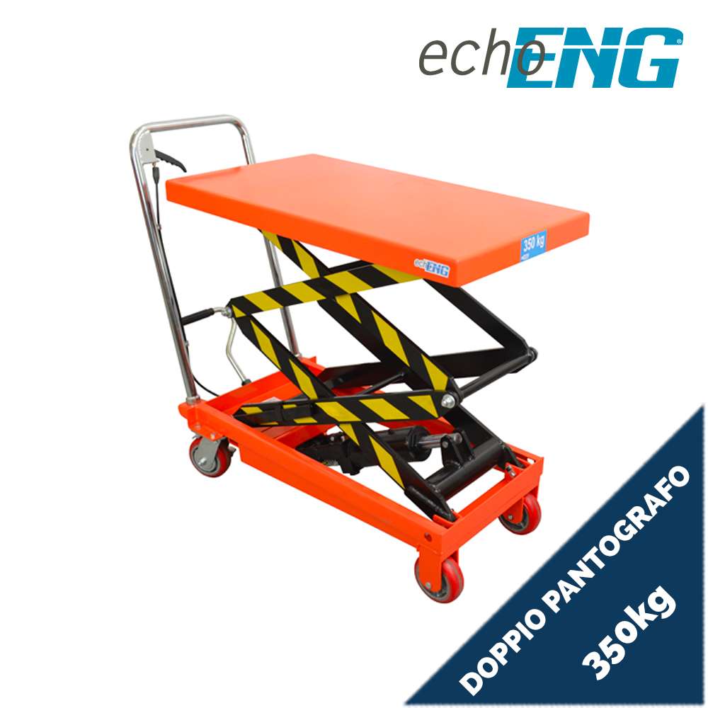 Carrello a doppio pantografo piattaforma sollevatore 350kg - echoENG MA SL CP35