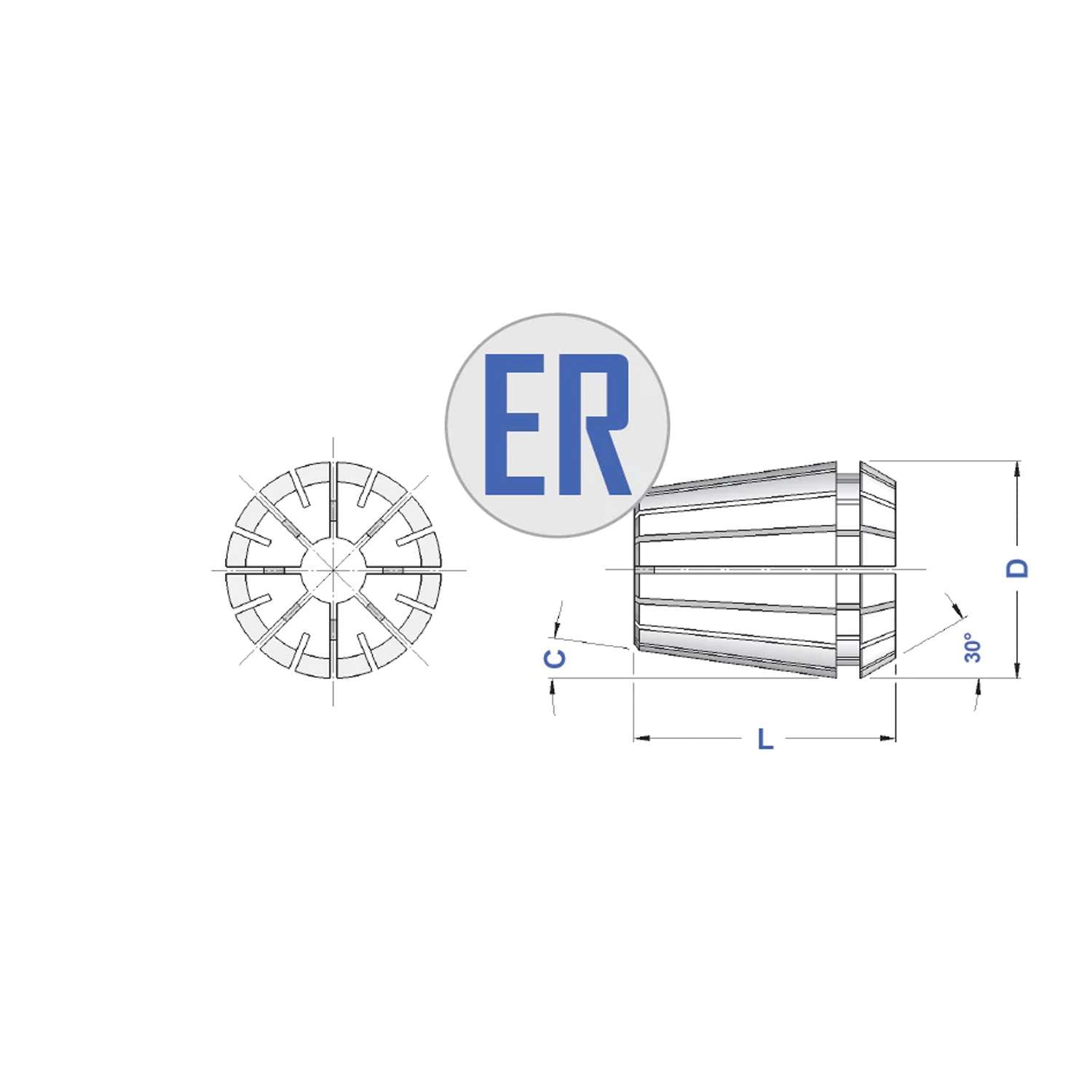 Pinza ER 20 DIN 6499/B ISO 15488-B - Gait 0787 (1,0- 15,0) (428E)