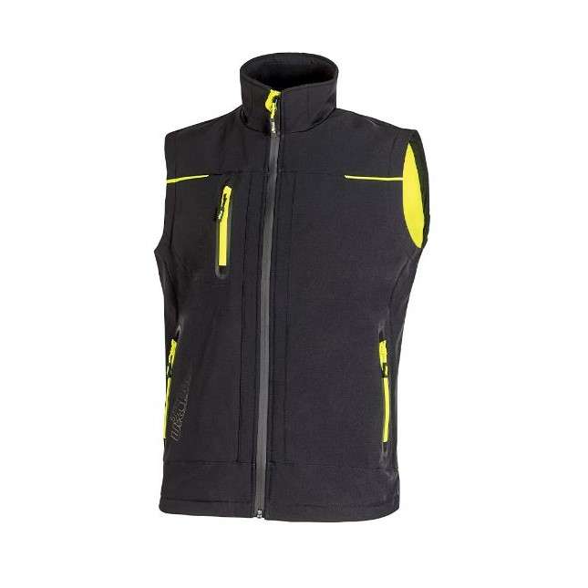 Gilet Black carbon in Softshell impermeabile - U-Power Universe