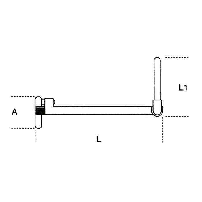 Chiave per dadi rubinetto articolata verniciata 1532mm - 395 Beta