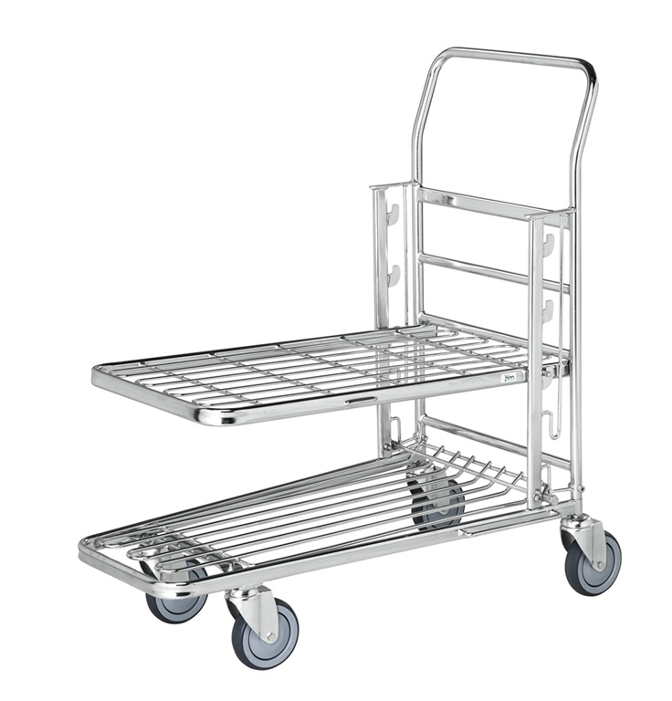 Carrello contenitore spesa con freno, 890 x 520 x 1000 - Kongamek KM4202-E3B