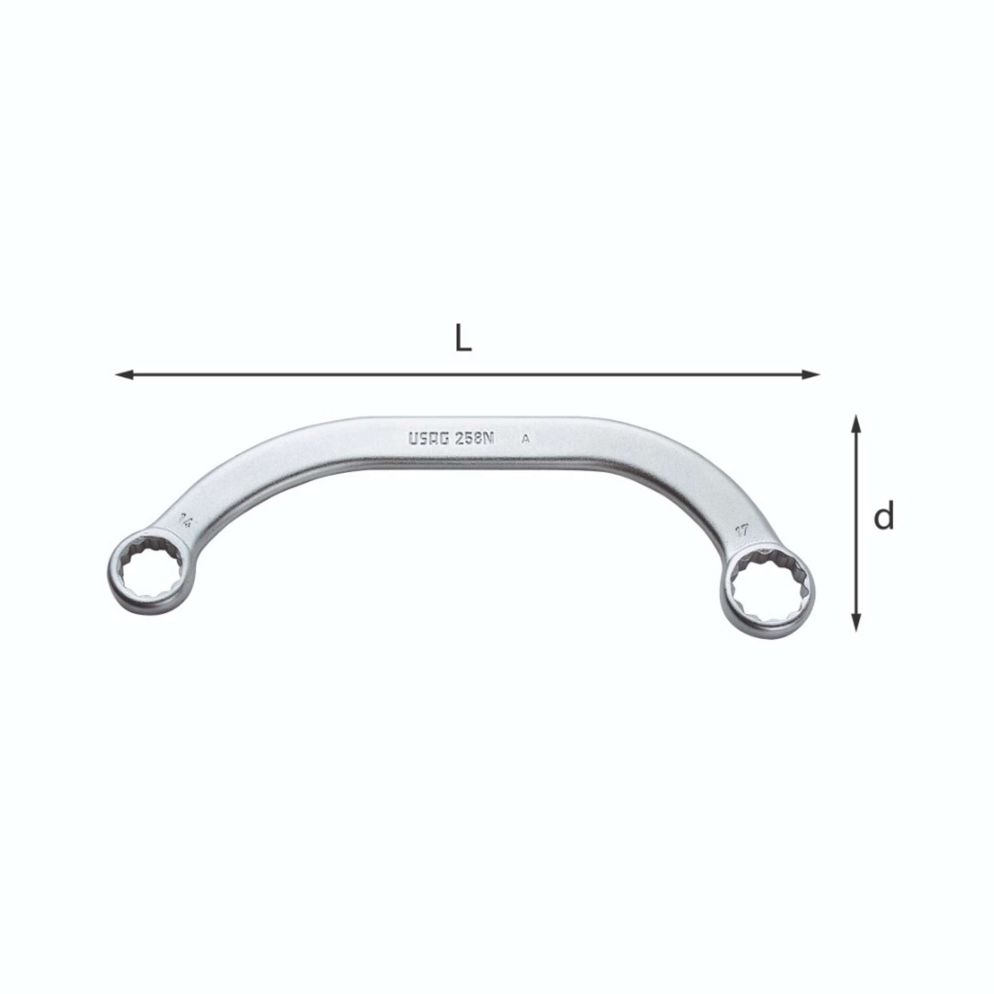 Chiave poligonale doppia speciale - Usag 258 N