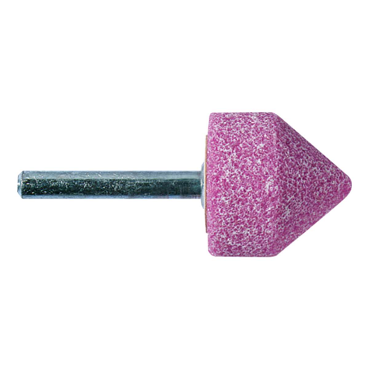 Molette a punta 90 vetrificate rosa al corindone D.8x15 gambo 3 Rosver 100 pz