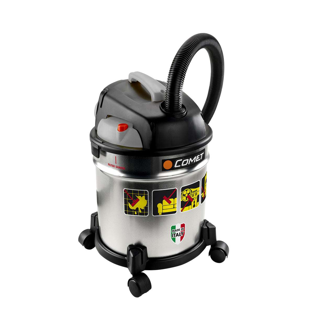 Aspiratore per polvere e liquidi 20 litri. aspirapolvere 1000W - Comet CV 20 S