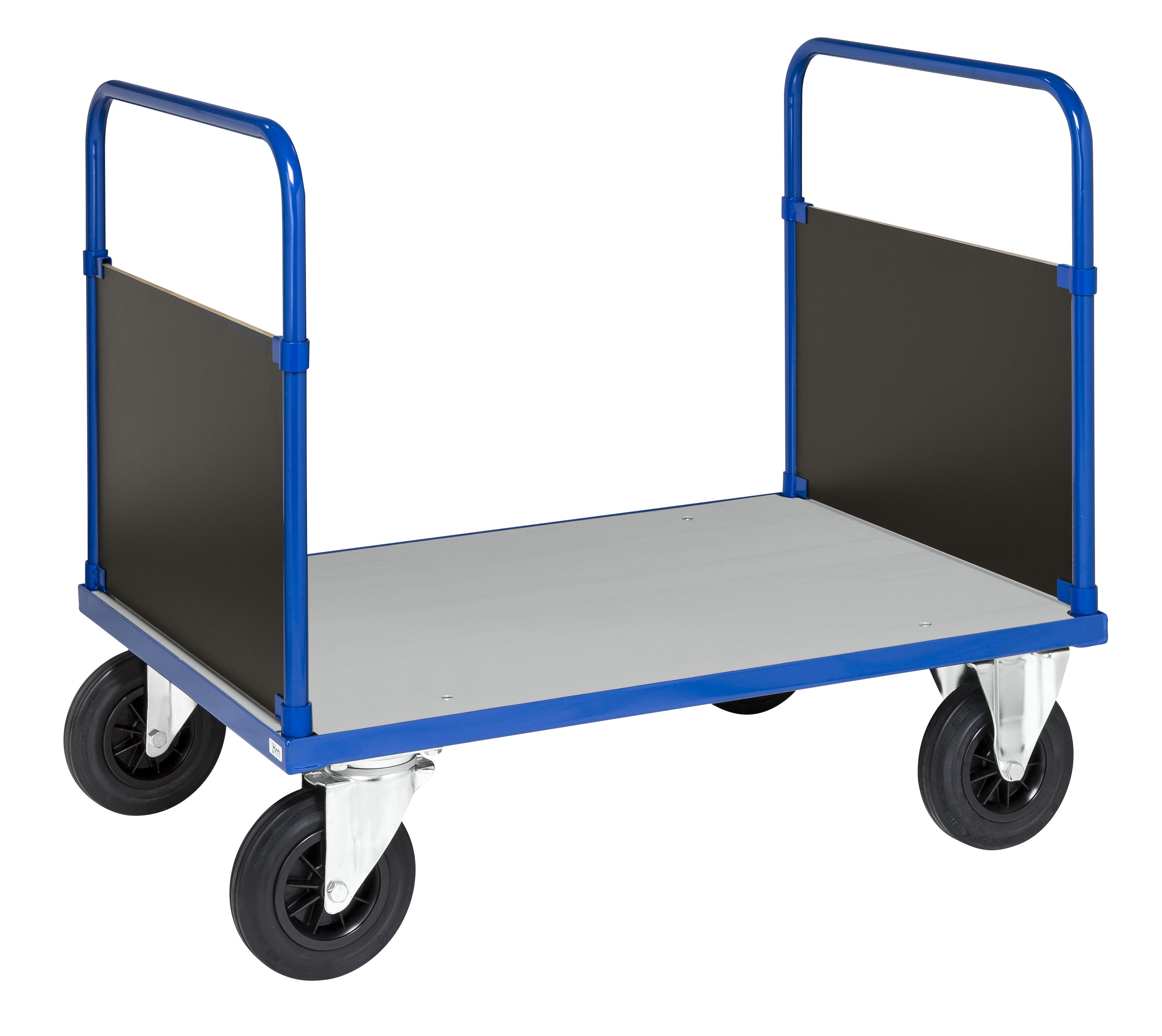 Carrello a piattaforma con freno 1000 x 700 x 900 carico 500Kg Kongamek KM433-2B