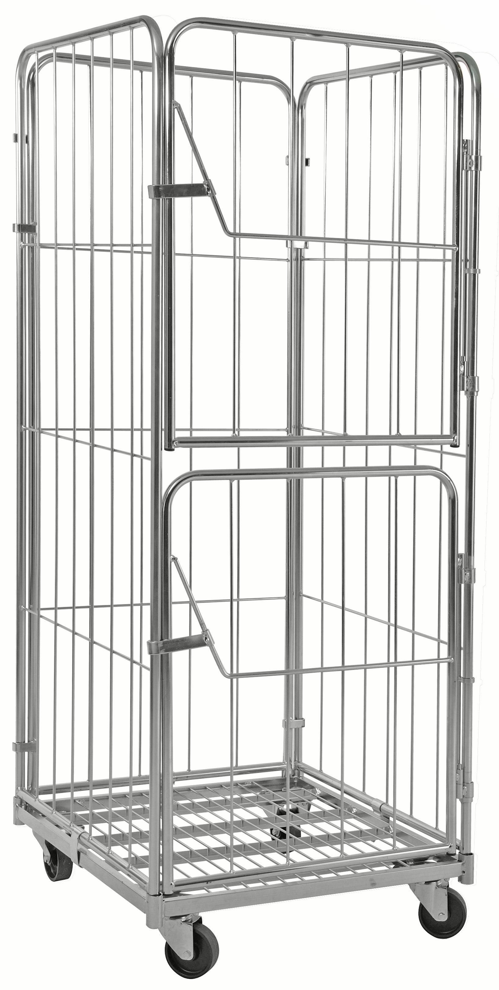 Roll container con 4 sponde e 2 porte capacità 400kg - Kongamek KM72801804-DB