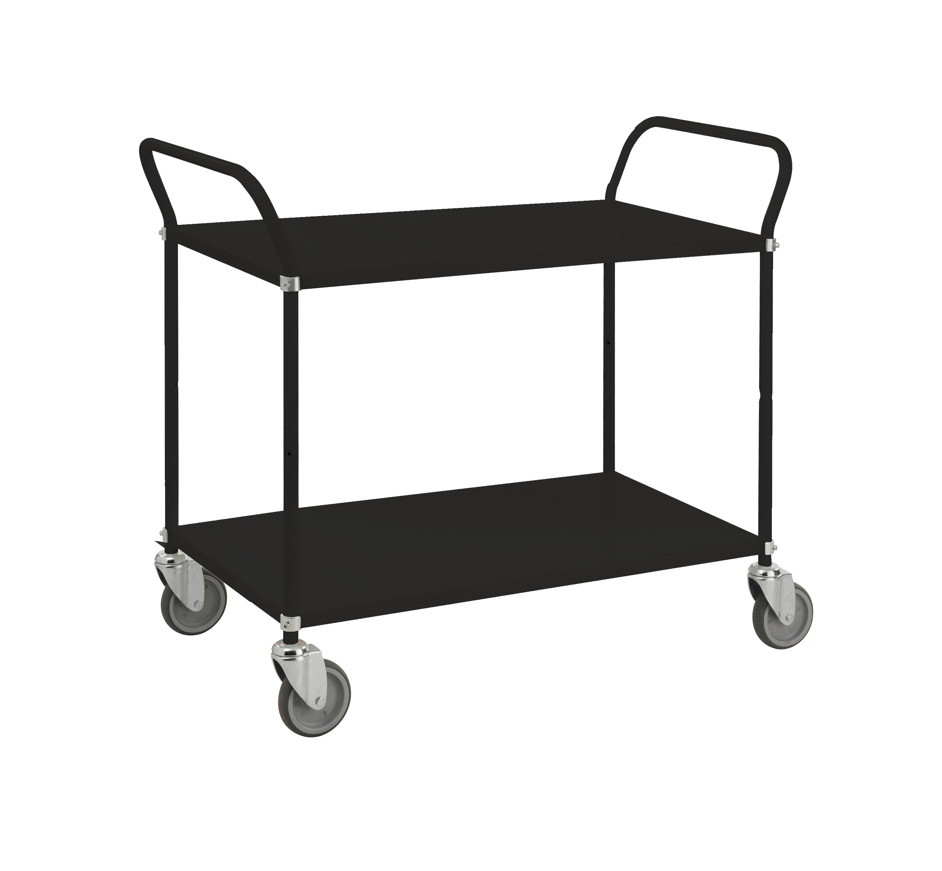 Carrello con colori tenuti 2 ripiani 1080x480x940 nero - Kongamek KM8105