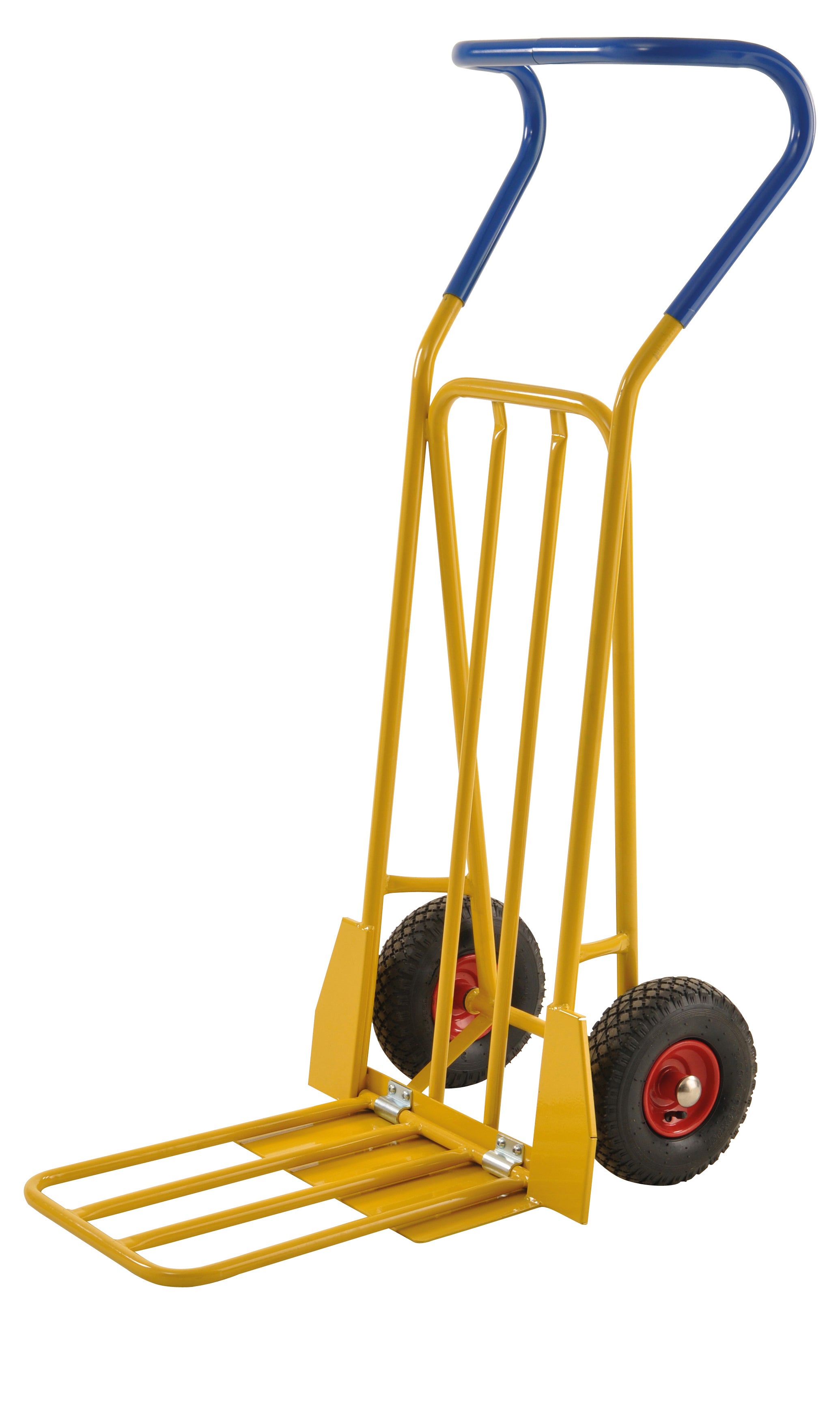 Carrello porta bagagli pieghevole giallo - 780 x 560 x 1320 - KM104-H Kongamek