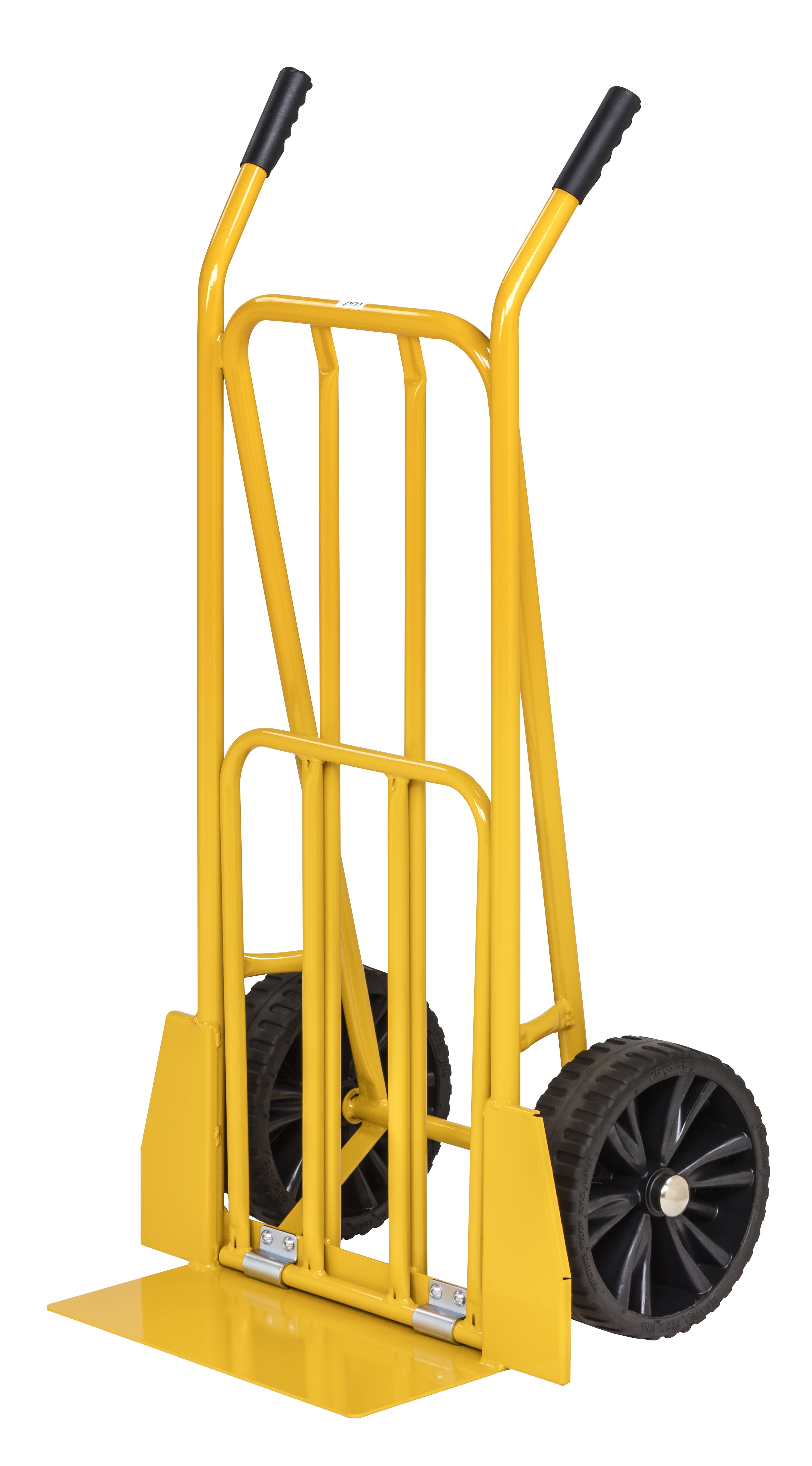 Carrello porta bagagli pieghevole giallo - 800 x 560 x 1125 - Kongamek KM104-PL