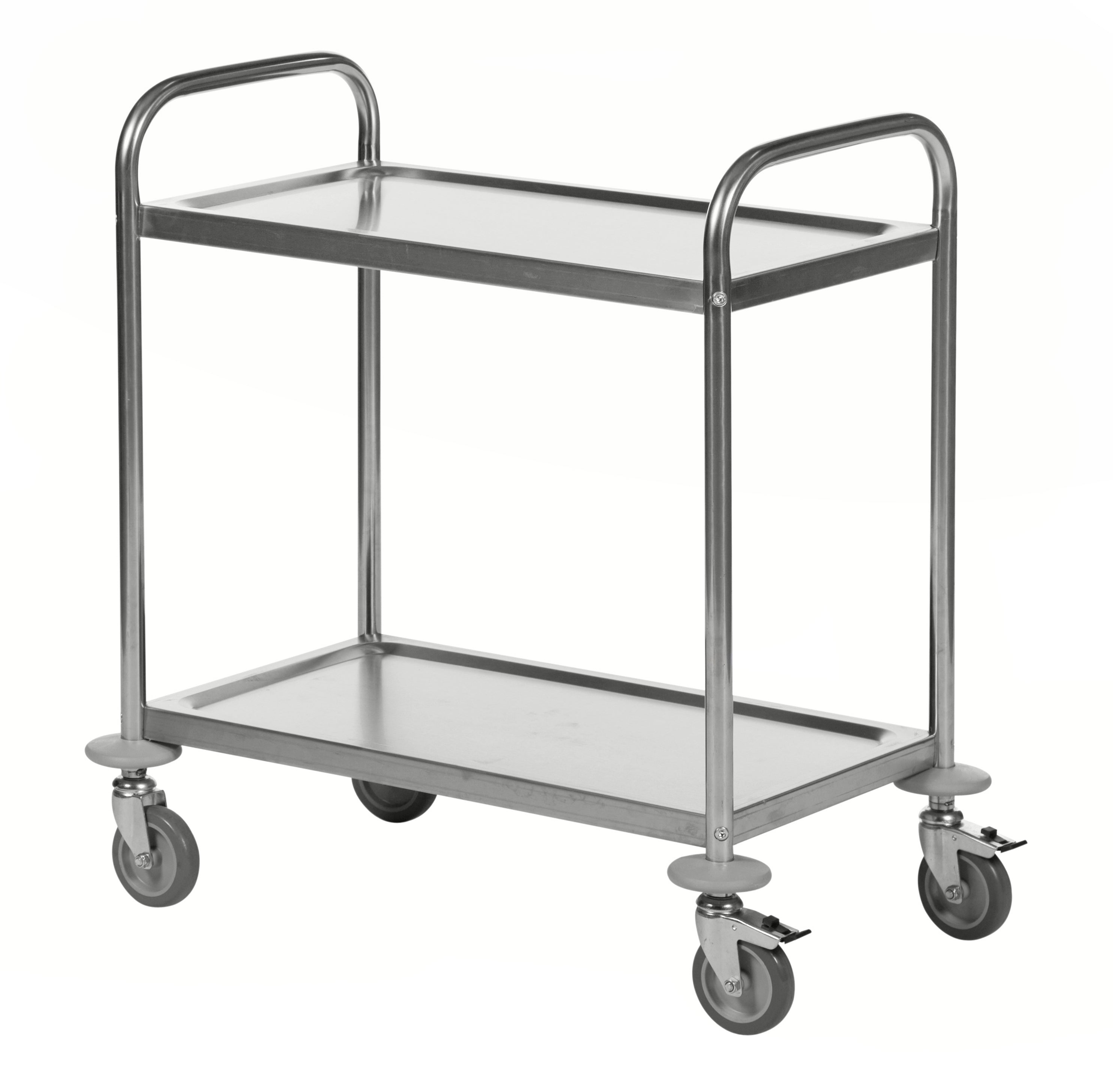 Carrello in acciaio inox con freno 710x400x805MM - Kongamek KM60350