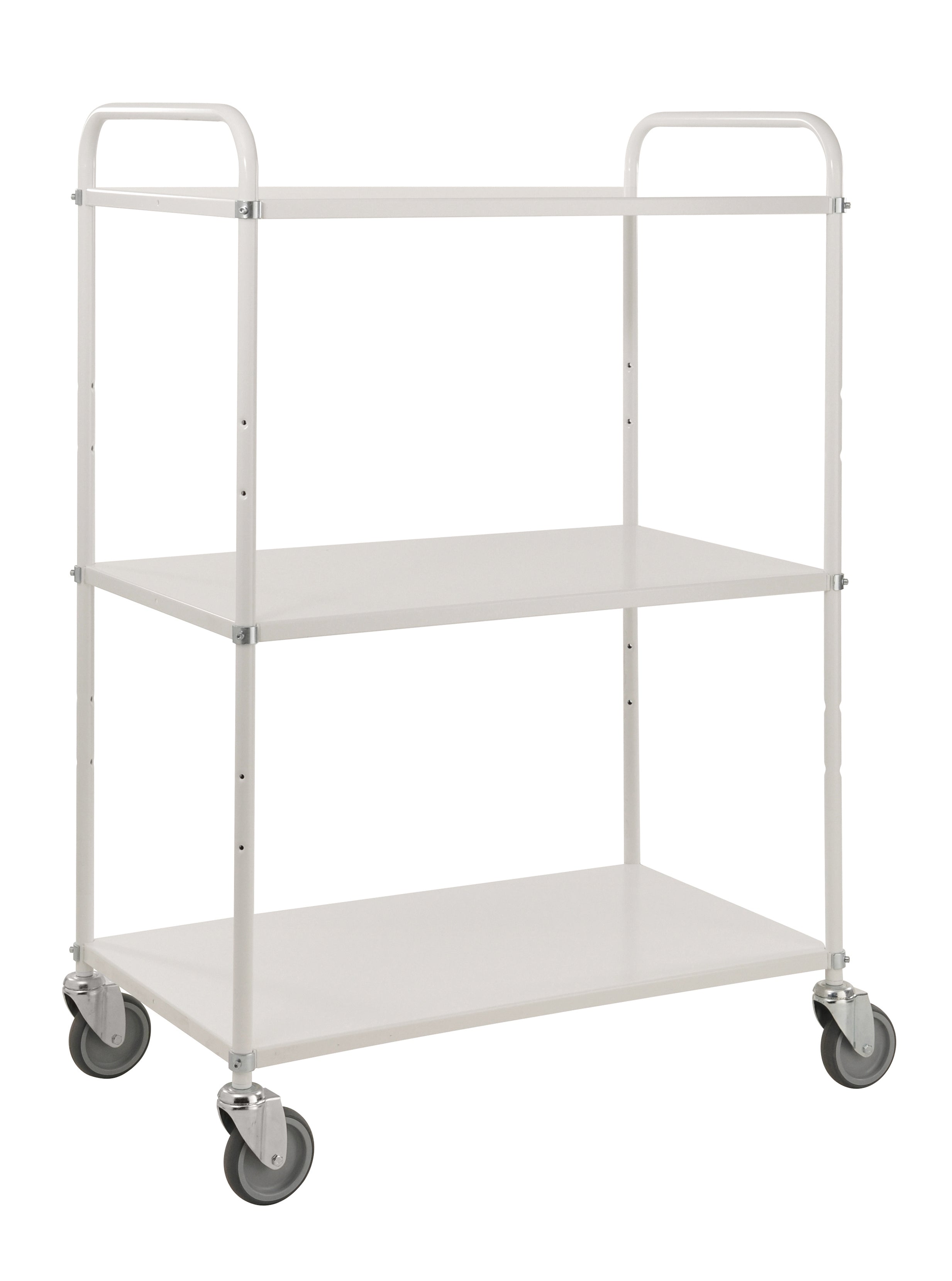 Carrello Bianco portatutto leggero con 3 ripiani 980x585x1445 Kongamek KM4123