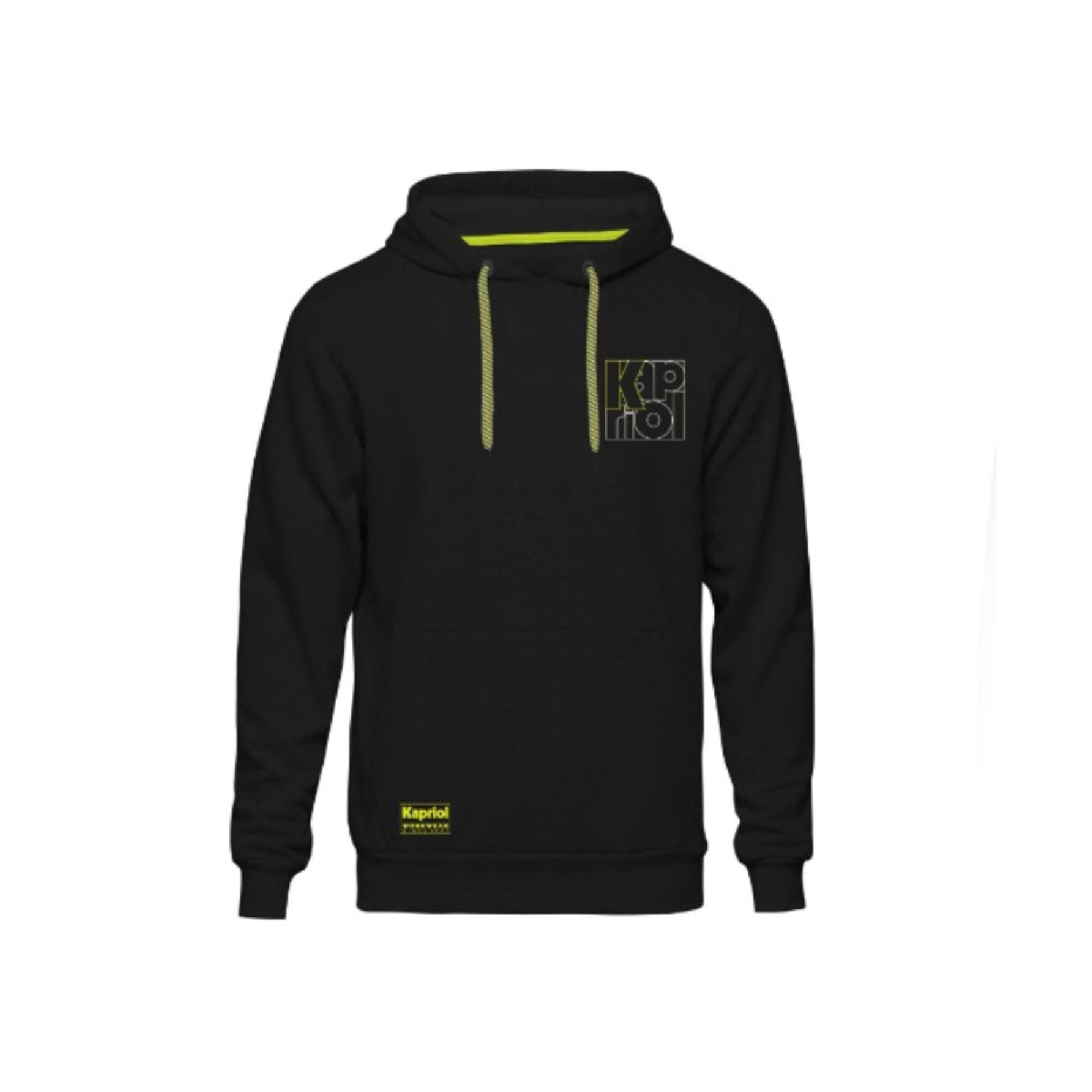 Felpa con cappuccio Enjoy Hoodie nera - Kapriol