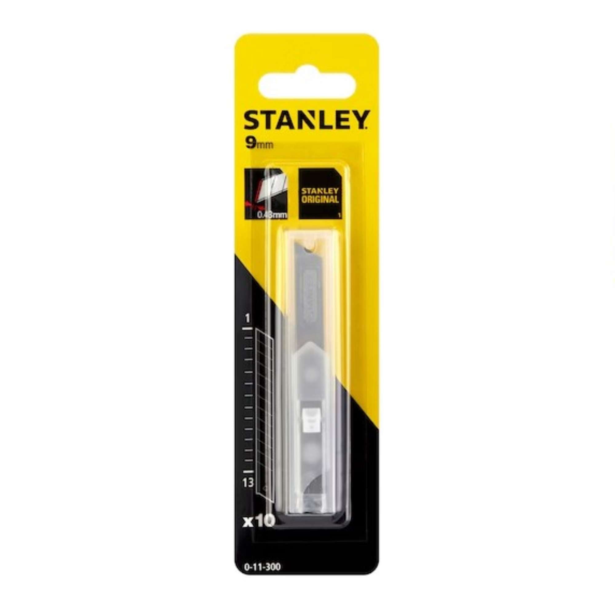 Lame in dispenser 9mm per cutters 10 pezzi - Stanley 0-11-300