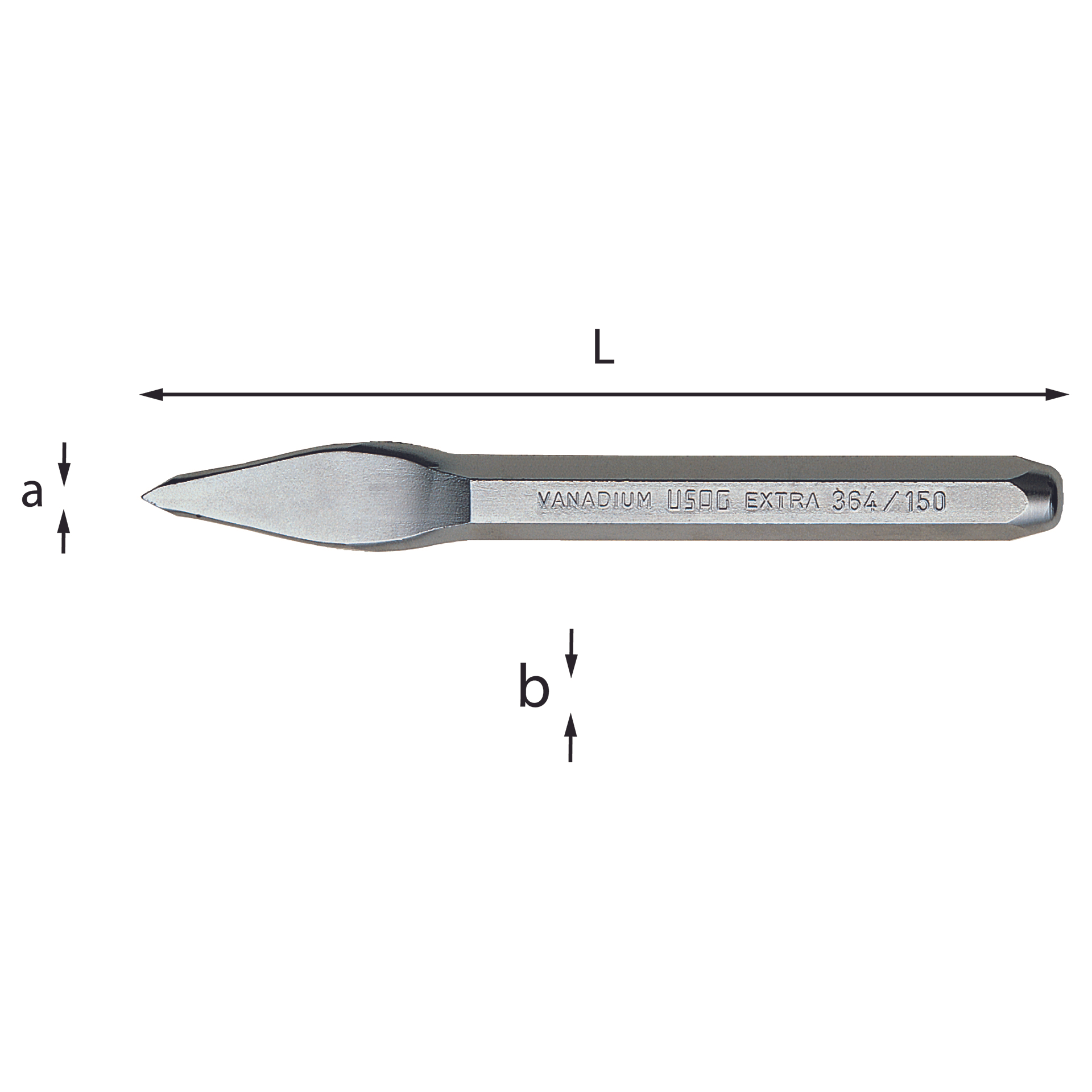 Ugnetto L 125mm a 4mm b 10mm - Usag 364