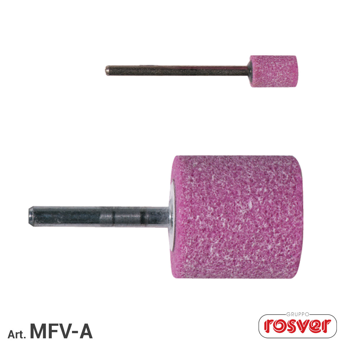 Molette Cilindriche Rosa - Rosver - MFV-A D12 - Conf.25pz