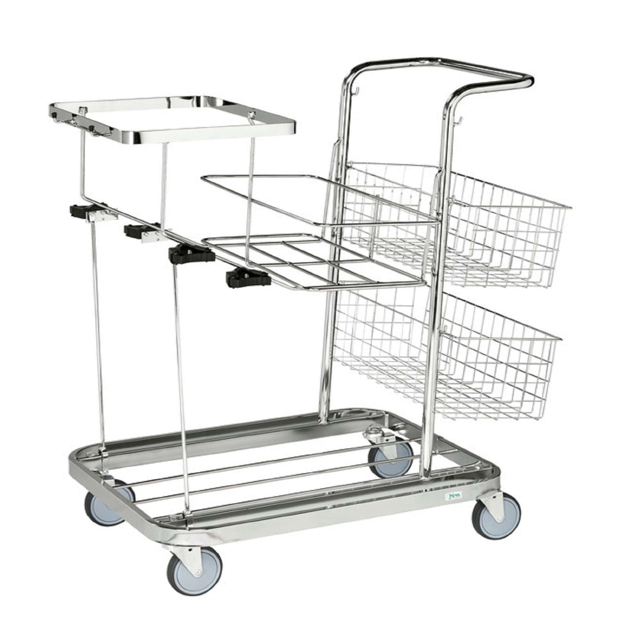 Carrello da pulizia facile da manovrare 700x550x1000mm - Kongamek KM30170