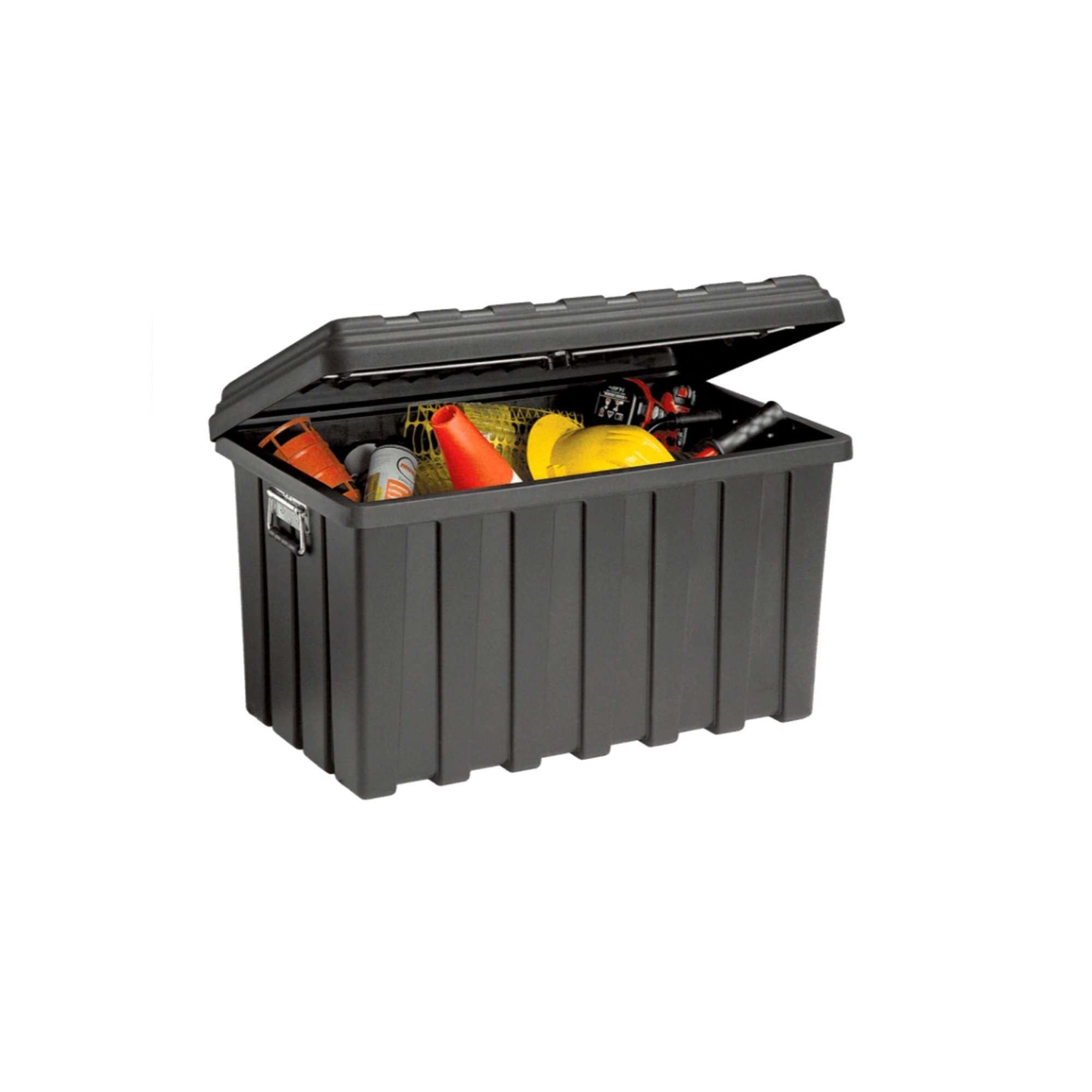 Plano BAULE Porta Attrezzi Professionale con Ruote, Nero 80x48x47 cm - 1HDP80W