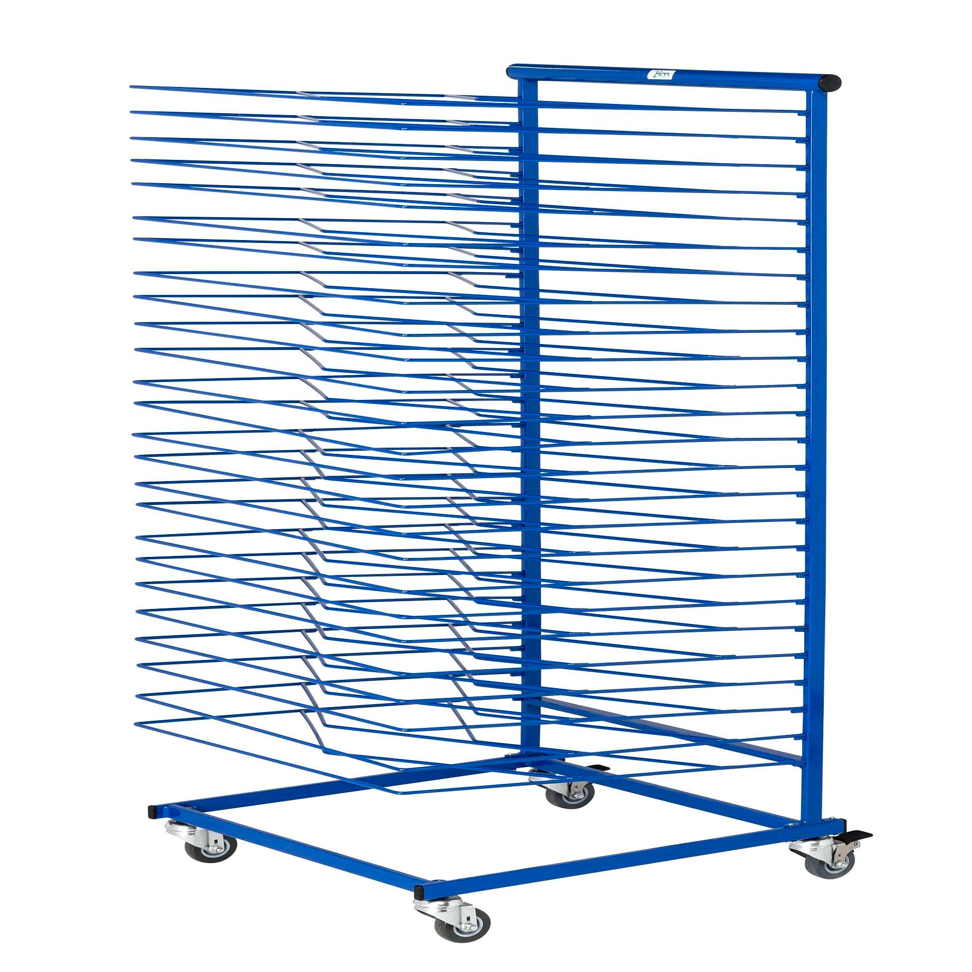 Stand carrello asciugatore blu, LxPxH (mm) 460 x 500 x 1200 - Kongamek KM152974