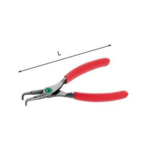 Pinze a becchi L. 175mm piegati a 90 per anelli elastici 19-60mm - Usag 127 PN