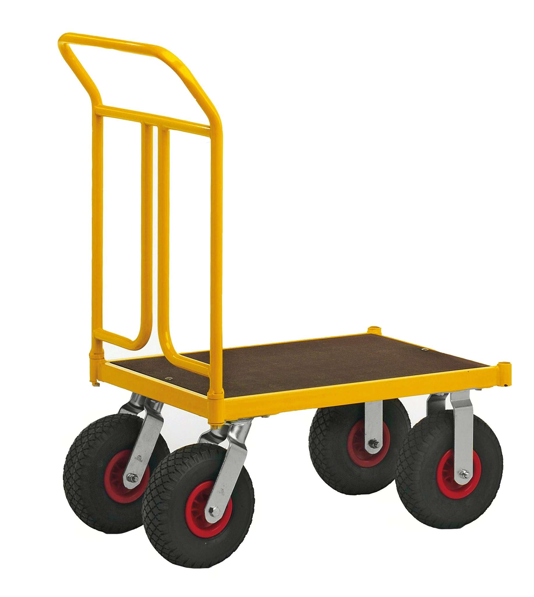 Carrello a piattaforma, carico 400kg, 1086 x 600 x 1090 - Kongamek KM144550