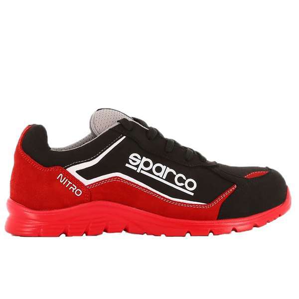 Sparco Scarpa da lavoro Antinfortunistica Unisex Rosso Nero - Nitro-S3 SRC 07522